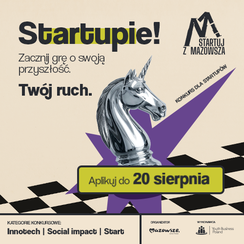 Startuj z Mazowsza 2026 – konkurs dla startupów z województwa mazowieckiego